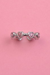 Heliophilia Silver Anillo de Plata con Circonita